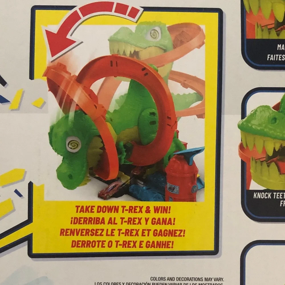 Hot Wheels T-Rex Spiral Track ❣️Ship Alone❣️